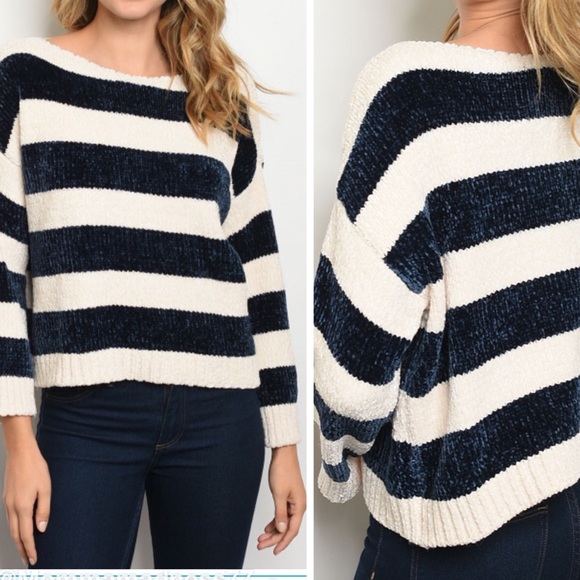 1 Left 5🌟 New!! Super Soft Stripe Chenille - Picture 4 of 7